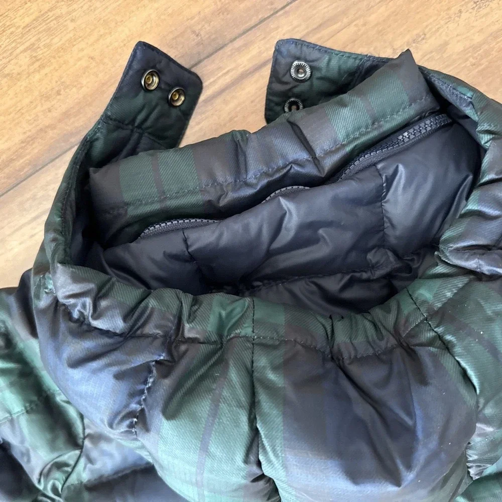 Polo Ralph Lauren Baby Boys Polo Bear Plaid Down Hooded Jacket Size 12 Months 12